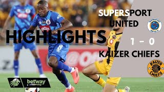 SuperSport United vs Kaizer Chiefs Highlights amp Key Moments  Betway Premiership 2024 [upl. by Lifton46]