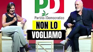 Fischi per Matteo Renzi alla festa del Pd Bonaccini daccordo con le critiche [upl. by Enialehs587]