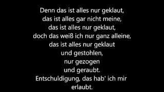 Die Prinzen  Alles nur geklaut  lyrics [upl. by Elahcim]