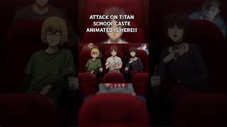 Attack on Titan School caste attackontitan anime aot shorts viralvideo [upl. by Ahsimot515]