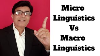 Micro Linguistics Vs Macro Linguistics I What is Linguistics I Branches of Linguistics I NETEnglish [upl. by Ybbil823]