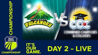 🔴 LIVE Windward Islands v CCC  Day 2  West Indies Championship 2024  Thursday 22nd February [upl. by Fessuoy]