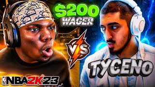 91 WIN TYCENO vs YOTHATSEJ  BEST OF 5 END OF THE YEAR WAGER FOR 200 in NBA 2K23 [upl. by Giarg]