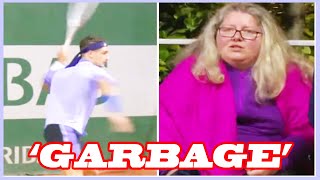 Fan fury as French tennis star breaks protocol with ‘garbage’ act but AVOIDS disqualification [upl. by Ahsead55]