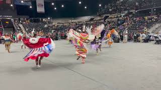 Jr Womens Fancy Group 1 song 2  Red Deer powwow 2023 Satuday Night live [upl. by Clarence]