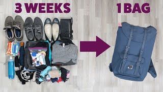 How To Pack Light For A Long Trip [upl. by Marmawke498]