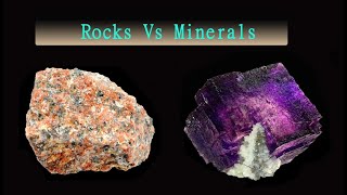 Rocks And Minerals  Difference between a rock and a mineral [upl. by Mehs]