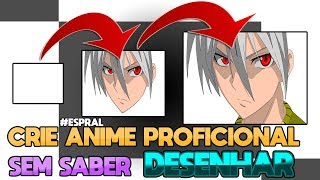 Como Criar um Personagem de Anime Profissional  Sem Saber Desenhar [upl. by Repsac]