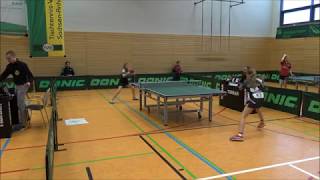 DTTB Top 12 Schülerinnen Leonie Berger WTTV vs Annett Kaufmann BaWü [upl. by Ahsimek741]