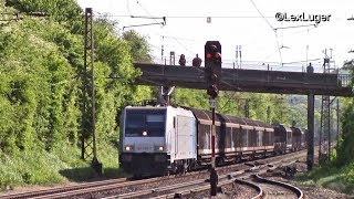 Railpool 185 6897 mit einem Saar Stahl Güterzug in Schweich [upl. by Ia262]