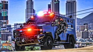 Playing GTA 5 As A POLICE OFFICER SWAT 7 LAPD GTA 5 Lspdfr Mod 4K [upl. by Mauro]