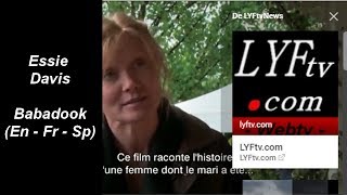 LYFtvnews Cinema EssieDavis  Babadook Interview En  Fr  httpbitlyytlyftv [upl. by Reddy317]