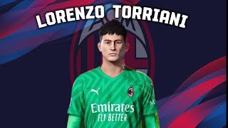 Lorenzo Torriani🇮🇹 AC Milan How to create in Pes 2021 [upl. by Henryson]