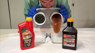 Schaeffers SUPREME 9000 vs AMSOIL 0W40 Cold Flow Synthetic Oil Test [upl. by Akehsay]