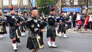 Northenden pipe band whaley bridge carnival 2014 [upl. by Ybrad]