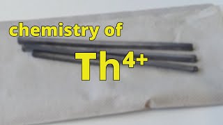 Thorium chemistry  nuclear chemistry [upl. by Barn]