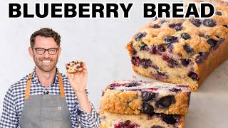 Easy Blueberry Bread Recipe [upl. by Eilak]