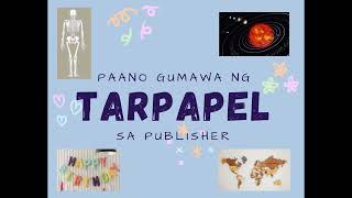 How to Make a TARPAPELPaper tarpaulin in Publisher [upl. by Navets950]