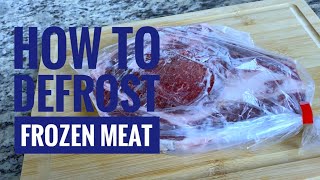 How to defrost frozen meat without losing Quality [upl. by Gayl]