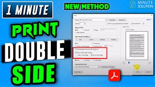 How to print double sided pdf 2024  Adobe acrobat Tutorial [upl. by Acirdna295]