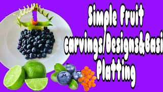 🎯📌Beautify your plate even with simple Platting 🍽️ Cmon Lets do simple fruits carvings 🎯📌ASMR [upl. by Asreht697]