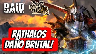 ▶️ ESPADACHÍN RATHALOS GUÍA  BUILD Y MAESTRIAS  RAID SHADOW LEGENDS ESPAÑOL [upl. by Oech144]