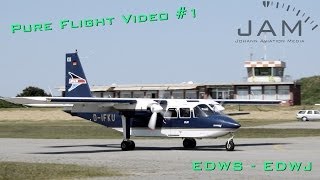 Pure Flight Video  Frisia BN2  Norden  Juist [upl. by Davis]