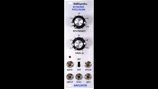 Amsynths AM1047K Kybd Percussion for Behringer 1047 Multimode Filter [upl. by Ahsilahk]