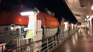 MSC Preziosa Life Boats Deck 7 Walking After Dinner [upl. by Florette]