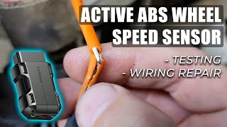 Active ABS Wheel Speed Sensor Testing and Wiring Repair [upl. by Bartie]