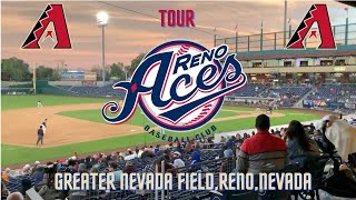 Reno Aces Greater Nevada Field Tour Arizona Diamondbacks Triple A Affiliation [upl. by Melodie987]