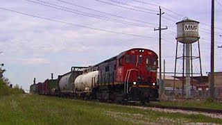 Chasing Trillium 110 MLW S13 on Port Colborne Harbour Railway  Spring 2009 [upl. by Aisela]