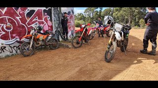 Mundaring Powerlines Enduro Ride  CRF450L [upl. by Erine]