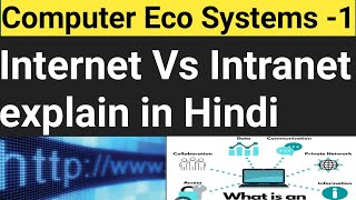 Computer Eco System Internet vs Intranet  Client and Server explained in Hindi Part 1 [upl. by Anabal]