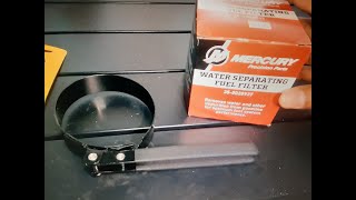 HOW TO  Mercruiser 5 0 V8 Fuel Filter Replacement [upl. by Dawkins273]