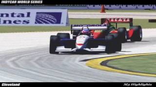 2ch rFactor Indycar95 Cleveland Highlights [upl. by Hteboj]