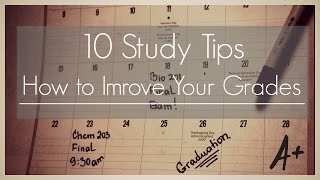 10 Study Tips II How to improve your grades [upl. by Thanasi]