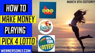 Lottery Strategy for Lotto PICK 4 March 8 2019 OLG WINNERS  Lotto Strategies delivered daily [upl. by Blanchette]