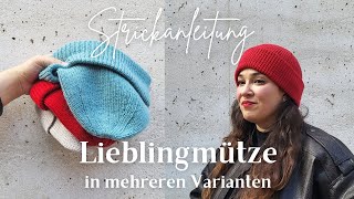 Strickanleitung für Deine nächste Lieblingsmütze [upl. by Eeleak]