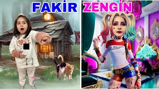 ZENGİN VS FAKİR HARLEY GUİNN KAYIP ZEYNEP HİRANURبابا جاب لي بالون  جنى مقداد  طيور بيبي [upl. by Aniri748]