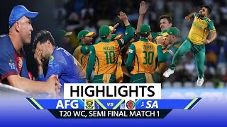 AFG vs SA Afghanistan vs South Africa Semifinal Highlights  Today Match Highlights  Rabada [upl. by Dare]