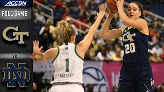 Georgia Tech vs Notre Dame Full Game Replay  ACC Women’s Basketball 202122 [upl. by Wanyen]