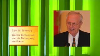 Prof Dr Otto Betz „Mein Zeichen ist ein Feuerscheit“  Über die Lyrik von Werner Bergengruen [upl. by Pru]