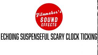 Echoing Suspenseful Scary Clock Ticking  Useful Every Day’s Sounds  Filmmakers Sound Effects [upl. by Atiuqcir548]