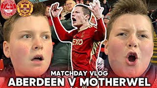 NEVER DOUBT THE DONS  ABERDEEN V MOTHERWELL  MATCHDAY VLOG  140224 [upl. by Eetnod]