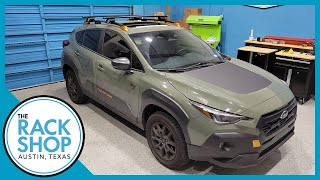 20242025 Subaru Crosstrek Wilderness Yakima TimberLine JetStream Complete Roof Rack  The Rack Shop [upl. by Tallula680]