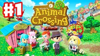 Animal Crossing New Leaf  Gameplay Walkthrough Part 1  Day 1  Im the New Mayor Nintendo 3DS [upl. by Airakaz]