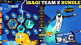 Finally Isagi Team Z Bundle In Free Fire  New Luck Royal Event❣️Isagi Team Z Bundle [upl. by Eniamrej]