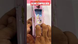 Filling compass box with fancy stationery shortsyoutube trending stationery [upl. by Janerich]