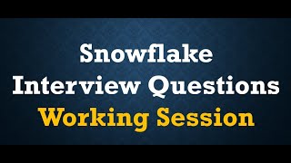 Snowflake Interview Preparation  Snowflake Interview Questions and Answers for Experienced [upl. by Reibaj]